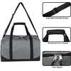 image:image30 Liter 17 Inch Canvas Duffle Bags for Men and Women  Travel Weekender Overnight CarryOn Shoulder Duffel Tote Bags GreyGrey