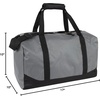 image:image30 Liter 17 Inch Canvas Duffle Bags for Men and Women  Travel Weekender Overnight CarryOn Shoulder Duffel Tote Bags GreyGrey