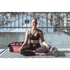 image:image40 Liter 22 Inch Reflective Duffle Bag with Shoulder Strap for Men Women TravelPink