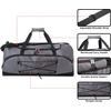image:image60 Liter 26 Inch Duffle Bag  Heavy Duty Extra Large Sports Gym Equipment Travel Duffel Bag for Men and Women BlackGrey