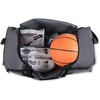 image:image60 Liter 26 Inch Duffle Bag  Heavy Duty Extra Large Sports Gym Equipment Travel Duffel Bag for Men and Women BlackGrey