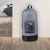 image:imageLaundry Bag Backpack with Shoulder Straps and Mesh Pocket Laundry Backpack Large Portable Laundry Hamper for College Laundromat Apartment with Drawstring Closure Adjustable Back Straps BlackSmoky