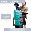 image:imageLaundry Bag Backpack with Shoulder Straps and Mesh Pocket Laundry Backpack Large Portable Laundry Hamper for College Laundromat Apartment with Drawstring Closure Adjustable Back Straps BlackTurquoise