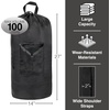 image:imageLaundry Bag Backpack with Shoulder Straps and Mesh Pocket Laundry Backpack Large Portable Laundry Hamper for College Laundromat Apartment with Drawstring Closure Adjustable Back Straps BlackCharcoal Black