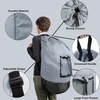 image:imageLaundry Bag Backpack with Shoulder Straps and Mesh Pocket Laundry Backpack Large Portable Laundry Hamper for College Laundromat Apartment with Drawstring Closure Adjustable Back Straps BlackSmoky