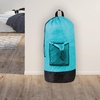 image:imageLaundry Bag Backpack with Shoulder Straps and Mesh Pocket Laundry Backpack Large Portable Laundry Hamper for College Laundromat Apartment with Drawstring Closure Adjustable Back Straps BlackTurquoise
