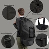 image:imageLaundry Bag Backpack with Shoulder Straps and Mesh Pocket Laundry Backpack Large Portable Laundry Hamper for College Laundromat Apartment with Drawstring Closure Adjustable Back Straps BlackCharcoal Black