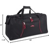 image:imageLightweight Canvas Duffle Bags for Men amp Women For Traveling the Gym and as Sports Equipment BagOrganizerBlack 1