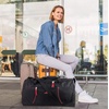 image:imageLightweight Canvas Duffle Bags for Men amp Women For Traveling the Gym and as Sports Equipment BagOrganizerBlack 1