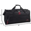 image:imageLightweight Canvas Duffle Bags for Men amp Women For Traveling the Gym and as Sports Equipment BagOrganizerBlack 2
