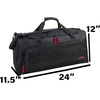 image:imageLightweight Canvas Duffle Bags for Men amp Women For Traveling the Gym and as Sports Equipment BagOrganizerBlack 2