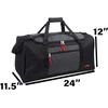 image:imageLightweight Canvas Duffle Bags for Men amp Women For Traveling the Gym and as Sports Equipment BagOrganizerBlack 3