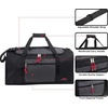 image:imageLightweight Canvas Duffle Bags for Men amp Women For Traveling the Gym and as Sports Equipment BagOrganizerBlack 3
