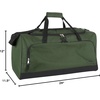 image:imageLightweight Canvas Duffle Bags for Men amp Women For Traveling the Gym and as Sports Equipment BagOrganizerGreen