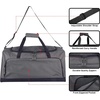 image:imageLightweight Canvas Duffle Bags for Men amp Women For Traveling the Gym and as Sports Equipment BagOrganizerGrey 2