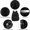 image:imageSummit Ridge 17 Inch Laptop Backpacks 24 Pack Large Pockets Mesh Shoulder Straps for Travel Commute24 Pack Black