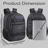 image:imageTrail maker 24 Pack Bulk 185 Inch Heavy Duty Dual Compartment Laptop Backpacks with Skateboard Straps for Homeless Adults Heather GrayHeather Gray Pack
