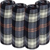 image:imageTrail maker 24 Pack Bulk Plaid Sherpa Fleece Throw Blankets 50 x 60 for Wedding Guests Homeless Pets  Plaid Fleece Throw Blankets BulkBlack Plaid