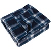 image:imageTrail maker 24 Pack Bulk Plaid Sherpa Fleece Throw Blankets 50 x 60 for Wedding Guests Homeless Pets  Plaid Fleece Throw Blankets BulkBlue Plaid