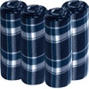 image:imageTrail maker 24 Pack Bulk Plaid Sherpa Fleece Throw Blankets 50 x 60 for Wedding Guests Homeless Pets  Plaid Fleece Throw Blankets BulkBlue Plaid
