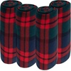 image:imageTrail maker 24 Pack Bulk Plaid Sherpa Fleece Throw Blankets 50 x 60 for Wedding Guests Homeless Pets  Plaid Fleece Throw Blankets BulkRed  Green Plaid