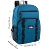 image:imageTrail maker 24 Pack Multicolor Mesh Side Pocket 17 Inch Backpacks Padded Shoulder Straps for Travel Commute24 Pack Assorted Dark Colors