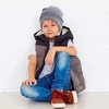 image:imageTrail maker 50 Pack Kids Knit Winter Hats Bulk One Size Stretch Warm Knit Beanie Hats for Homeless Foster Kids Boys Girls Fall