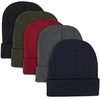 image:imageTrail maker 50 Pack Kids Knit Winter Hats Bulk One Size Stretch Warm Knit Beanie Hats for Homeless Foster Kids Boys Girls Fall