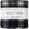 image:imageTrail maker 50x60 Throw Blankets Plaid Fleece Throw Blankets for Bedroom Couch Livingroom Chair Pets OutdoorsBlack