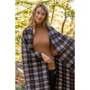 image:imageTrail maker 50x60 Throw Blankets Plaid Fleece Throw Blankets for Bedroom Couch Livingroom Chair Pets OutdoorsBrown