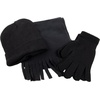 image:imageTrail maker Adult Winter Gear Set Bulk Pack of 50 Sets Beanie HatGloves amp Scarf ComboWarm Knit Cold Weather AccessoriesBlack