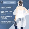 image:imageTrail maker Bulk Rain Ponchos for Adults 10 Pack Disposable Wholesale Rain Coats 100 Waterproof Emergency Ponchos with HoodAll Clear Pack