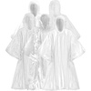 image:imageTrail maker Bulk Rain Ponchos for Adults 10 Pack Disposable Wholesale Rain Coats 100 Waterproof Emergency Ponchos with HoodAll Clear Pack