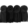 image:imageTrail maker Bulk Scarves for Women Wedding Homeless 100 Scarves Pack Lightweight Wholesale Pashmina Scarves in BulkAll Black Pack