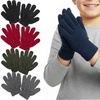 image:imageTrail maker Kids Winter Magic Gloves 100 Pair Gloves for Children Stretchy Warm Magic Knit Gloves for Kids50 Pairs in 5 Colors
