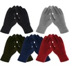 image:imageTrail maker Kids Winter Magic Gloves 100 Pair Gloves for Children Stretchy Warm Magic Knit Gloves for Kids50 Pairs in 5 Colors