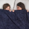 image:imageWaffle Knit Textured Throw Blanket Soft for Couch Sofa Twin Bed Kids Adults 50 x 60 Chenille Knit Blanket Boho Throw Blanket for Home Decor 250 GSM Navy BlueNavy Blue