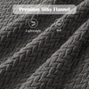 image:imageWaffle Knit Textured Throw Blanket Soft for Couch Sofa Twin Bed Kids Adults 50 x 60 Chenille Knit Blanket Boho Throw Blanket for Home Decor 250 GSM Navy BlueSlate Grey