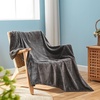 image:imageWaffle Knit Textured Throw Blanket Soft for Couch Sofa Twin Bed Kids Adults 50 x 60 Chenille Knit Blanket Boho Throw Blanket for Home Decor 250 GSM Navy BlueSlate Grey