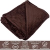 image:imageWaffle Knit Textured Throw Blanket Soft for Couch Sofa Twin Bed Kids Adults 50 x 60 Chenille Knit Blanket Boho Throw Blanket for Home Decor 250 GSM Navy BlueChocolate Brown