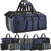 image:image24 pack Extra Large 26 Inch 79 Liter Duffel Bags 48 Inch Shoulder Strap Reflective Piping for Travel Gym Sports Track Field in Navy BlueAssorted Colors