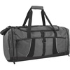 image:imageExtra Large 26 Inch 79 Liter Duffel Bag 48 Inch Long Shoulder Strap Reflective Piping for Travel Gym Sports Track Field Men Women in Navy BlueGray