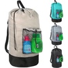 image:imageLaundry Bag Backpack with Shoulder Straps and Mesh Pocket Laundry Backpack Large Portable Laundry Hamper for College Laundromat Apartment with Drawstring Closure Adjustable Back Straps BlackKhaki