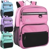image:imageSummit Ridge 24 Pack Reflective Multipocket 17 Inch Backpacks Padded Shoulder Straps for Travel Commute24 Pack Pastel Colors