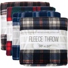 image:imageTrail maker 24 Pack Bulk Plaid Sherpa Fleece Throw Blankets 50 x 60 for Wedding Guests Homeless Pets  Plaid Fleece Throw Blankets BulkAssorted Plaids