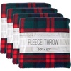 image:imageTrail maker 24 Pack Bulk Plaid Sherpa Fleece Throw Blankets 50 x 60 for Wedding Guests Homeless Pets  Plaid Fleece Throw Blankets BulkRed  Green Plaid