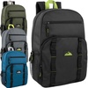 image:imageTrail maker 24 Pack Multicolor Mesh Side Pocket 17 Inch Backpacks Padded Shoulder Straps for Travel Commute24 Pack Assorted Dark Colors