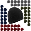 image:imageTrail maker 50 Pack Kids Knit Winter Hats Bulk One Size Stretch Warm Knit Beanie Hats for Homeless Foster Kids Boys Girls Fall