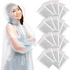 image:imageTrail maker Bulk Rain Ponchos for Adults 10 Pack Disposable Wholesale Rain Coats 100 Waterproof Emergency Ponchos with HoodAll Clear Pack