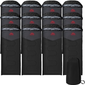 image:image10 Pack Bulk Mummy Sleeping Bags for Adults Cold Weather 0 Degree Backpacking Camping Hooded Sleeping Bags for Homeless Adults Scouts Indoors OutdoorsBlack